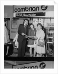 Holidaymakers arrive at Ronaldsway Airport by Manx Press Pictures