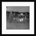 Stock car racing (Dave Craine in driver's seat) by Manx Press Pictures