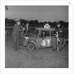 Stock car racing (Dave Craine in driver's seat) by Manx Press Pictures