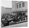 Austin Seven motorcars outside the Crescent cinema by Manx Press Pictures