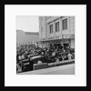 Austin Seven motorcars outside the Crescent cinema by Manx Press Pictures