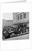 Austin Seven motorcars outside the Crescent cinema by Manx Press Pictures