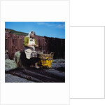 Mending the nets by Manx Press Pictures