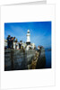 Fishing on the breakwater, Peel by Manx Press Pictures