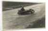 Rider A.J. Robertson on the ground, with his machine laid down on the road beside him, 1925 or 1926 (?) TT (Tourist Trophy) by Thomas Horsfell Midwood