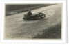 Rider A.J. Robertson on the ground, with his machine laid down on the road beside him, 1925 or 1926 (?) TT (Tourist Trophy) by Thomas Horsfell Midwood