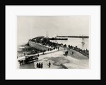 Covered horse tram and carriages on Douglas promenade by Abel Lewis