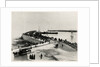 Covered horse tram and carriages on Douglas promenade by Abel Lewis
