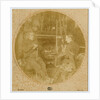 Morrison at work painting portrait of sitter by George Bellett Cowen