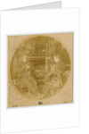 Morrison at work painting portrait of sitter by George Bellett Cowen