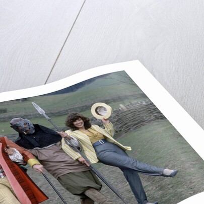 Colin Baker with Nicola Bryant who plays Perpugilliam 'Peri' Brown by Anonymous