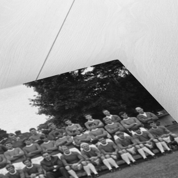 Everton squad pose for a group photograph by Charlie Owens