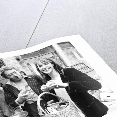 Jane Birkin and husband Serge Gainsbourg by Eric Harlow