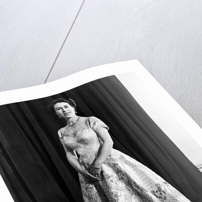 Queen Elizabeth official portrait for the Coronation 1953 by Daily Mirror