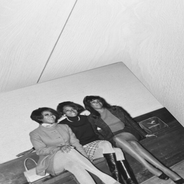 The Supremes at Heathrow by Crawshaw