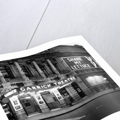 Exterior view of the Garrick Theatre 1958 by Staff
