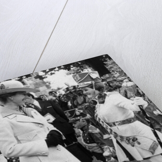 The Princess Royal meets Drum Majorette Sylvia Moran, of the Washington Grey's Jazz Band. by Staff