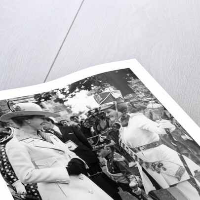 The Princess Royal meets Drum Majorette Sylvia Moran, of the Washington Grey's Jazz Band. by Staff
