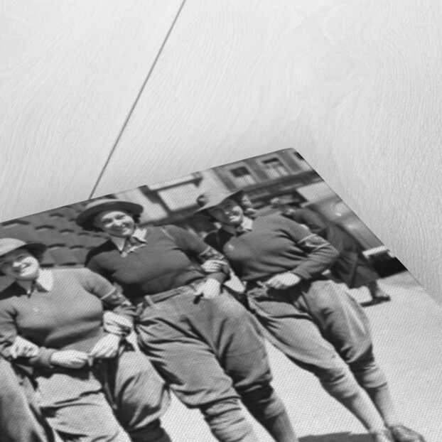 Land Army Girls out and about in Reading. Circa 1942 by Staff