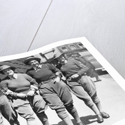 Land Army Girls out and about in Reading. Circa 1942 by Staff