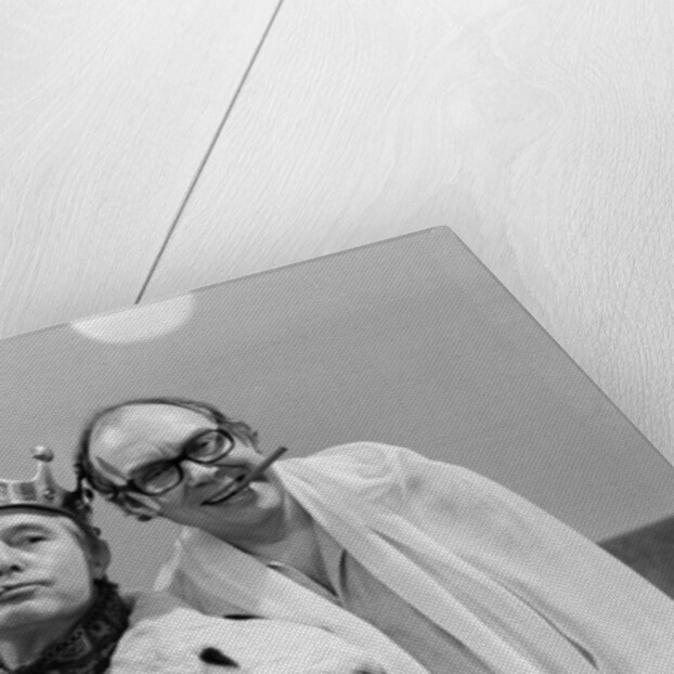 Ernie Wise and Eric Morecambe inThe Morecambe and Wise Christmas TV show 1980. by Charlie Ley