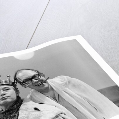 Ernie Wise and Eric Morecambe inThe Morecambe and Wise Christmas TV show 1980. by Charlie Ley