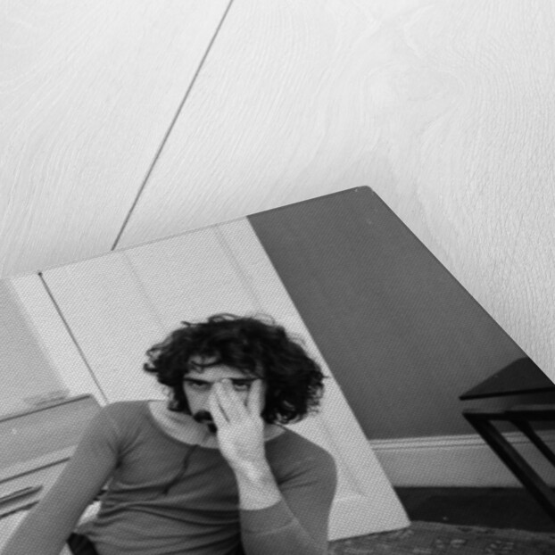 Frank Zappa, pictured in London in 1971 by Bill Rowntree