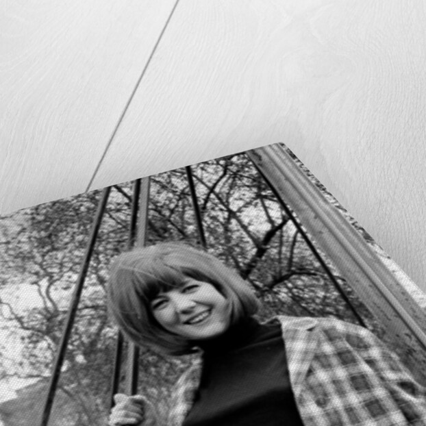 Cilla Black at a playground in May 1964 by Harry Fox