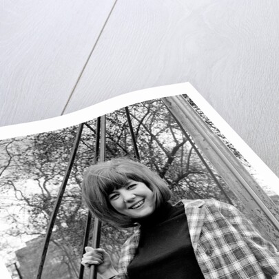 Cilla Black at a playground in May 1964 by Harry Fox