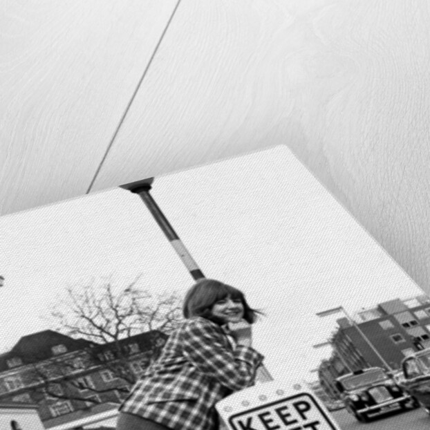 Cilla Black at a playground in May 1964 by Harry Fox