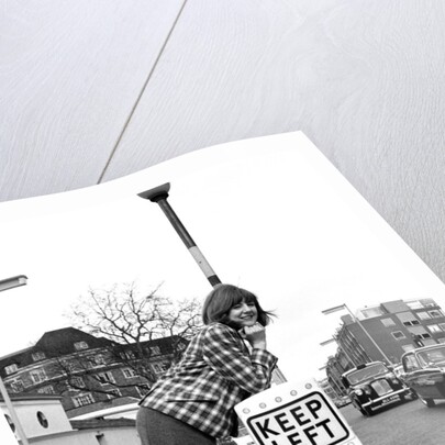 Cilla Black at a playground in May 1964 by Harry Fox