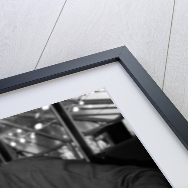 Phil Lynott of Thin Lizzy during a recording session for the groups new album. by Andy Hosie