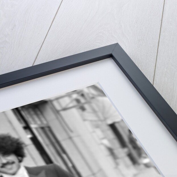 Phil Lynott in London, modelling clothes from Saville Row. 1983 by Mike Maloney