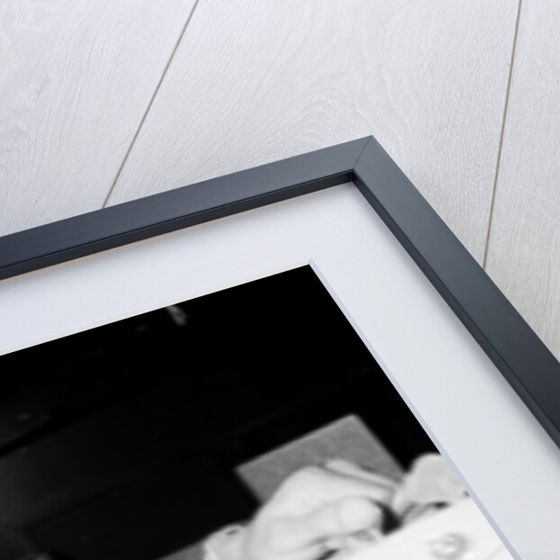 Phil Lynott of Thin Lizzy during a recording session for the groups new album. by Andy Hosie