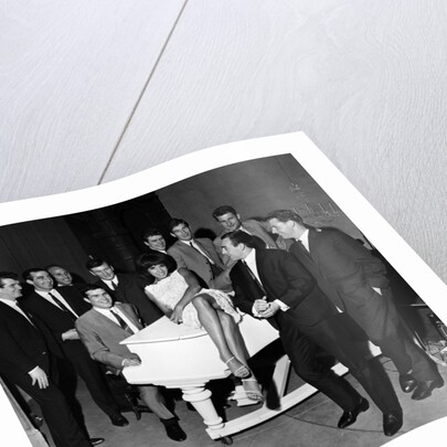 Shirley Bassey and the Liverpool Team by Sayle