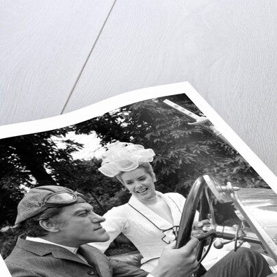 Dick Van Dyke and Sally Ann Howes with Chitty Chitty Bang Bang by Victor Crawshaw