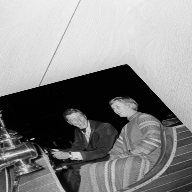 Dick Van Dyke with his wife Margie at a film premier in London by Unknown