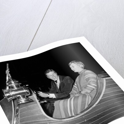 Dick Van Dyke with his wife Margie at a film premier in London by Unknown