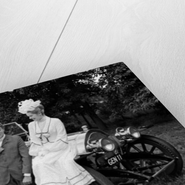 Dick Van Dyke and Sally Ann Howes with Chitty Chitty Bang Bang by Victor Crawshaw