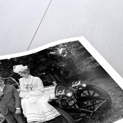 Dick Van Dyke and Sally Ann Howes with Chitty Chitty Bang Bang by Victor Crawshaw