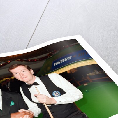 Steve Davis visits Courage brewery, 1995 by Staff