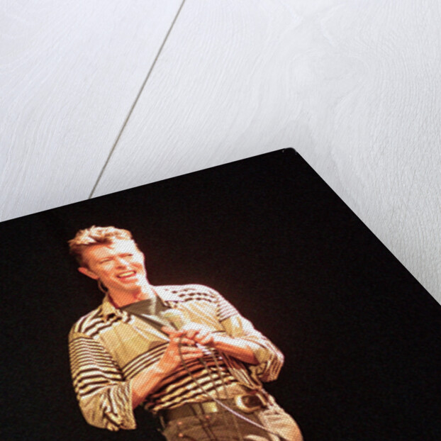 David Bowie performing at The Big Twix Mix concert at The Birmingham NEC. by Staff