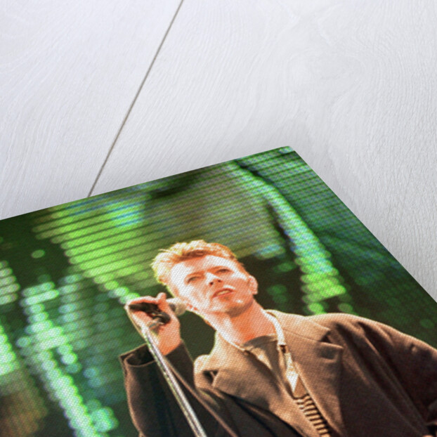 David Bowie performing at The Big Twix Mix concert at The Birmingham NEC. by Staff