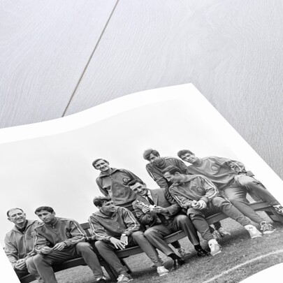 Spanish team in Birmingham, 1966 World Cup by Gerry Armes