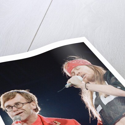 Guns N' Roses on stage, 1992 by Nigel Wright