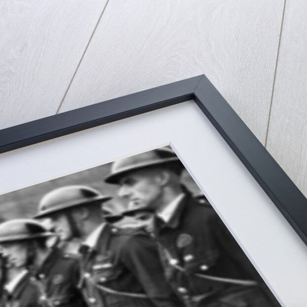 Winston Churchill inspecting members of Coventry's Warden Service by Staff