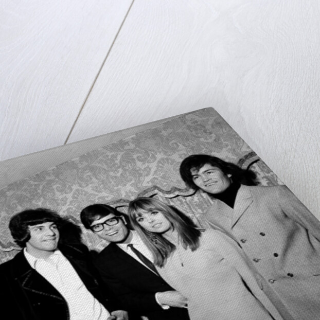 Disc and Music echo "Valentine's day award" Cliff Richard with Twiggy and members of Monkees by Staff