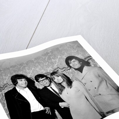 Disc and Music echo "Valentine's day award" Cliff Richard with Twiggy and members of Monkees by Staff