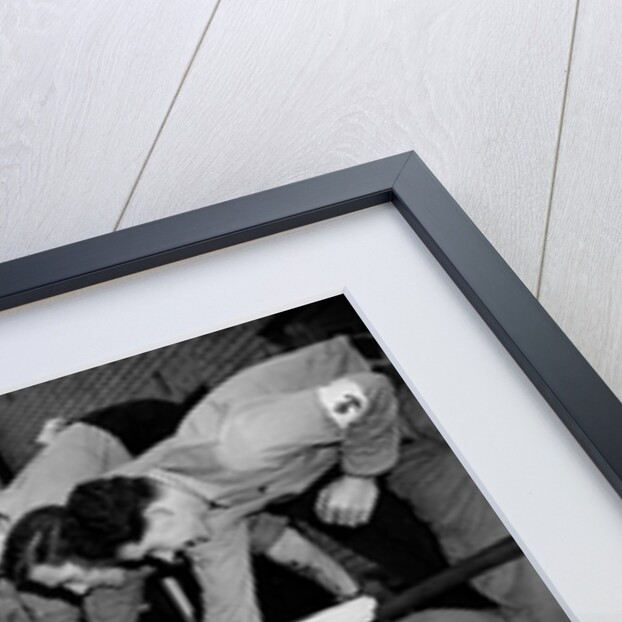 Navy cooks with Christmas puddings by Reg Lewis