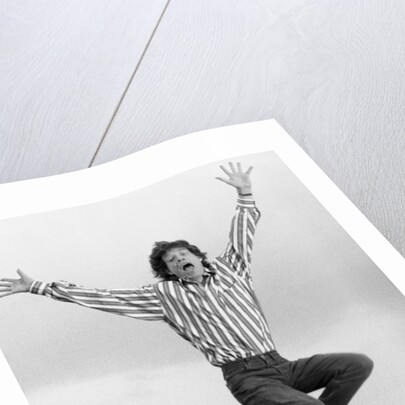 Mick Jagger on the roof of the Daily Mirror building by Anonymous